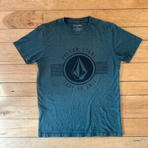 S Blue Volcom Skate Surf T Shirt